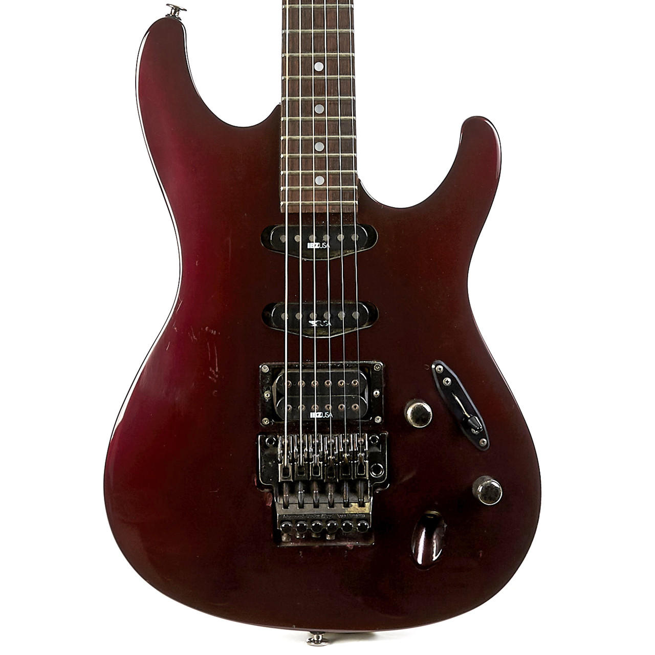 Used Ibanez Thin Electric Metallic Maroon 1988 | Cream City Music