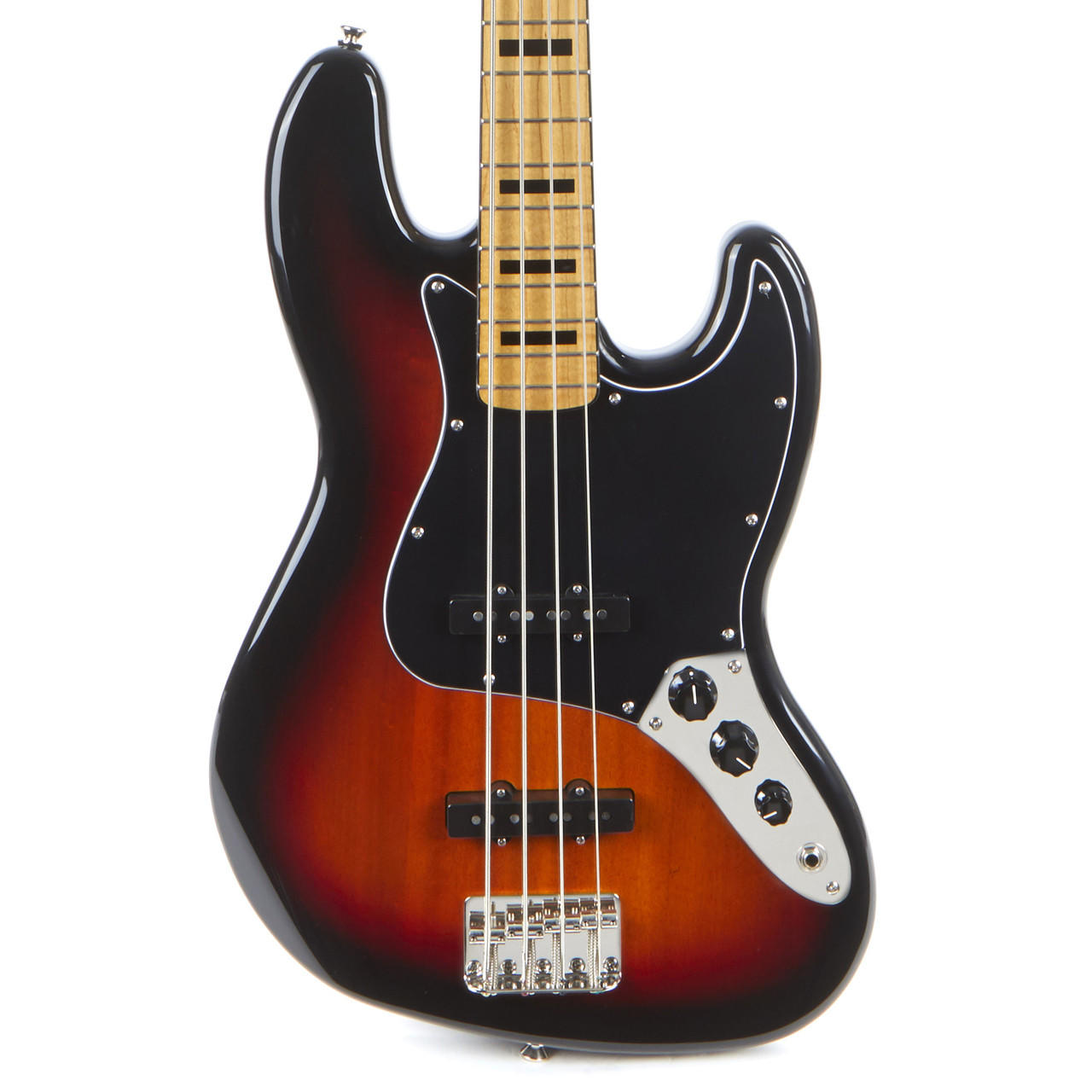 Squier Classic Vibe '70s Jazz Bass Maple - 3 Tone Sunburst | Cream
