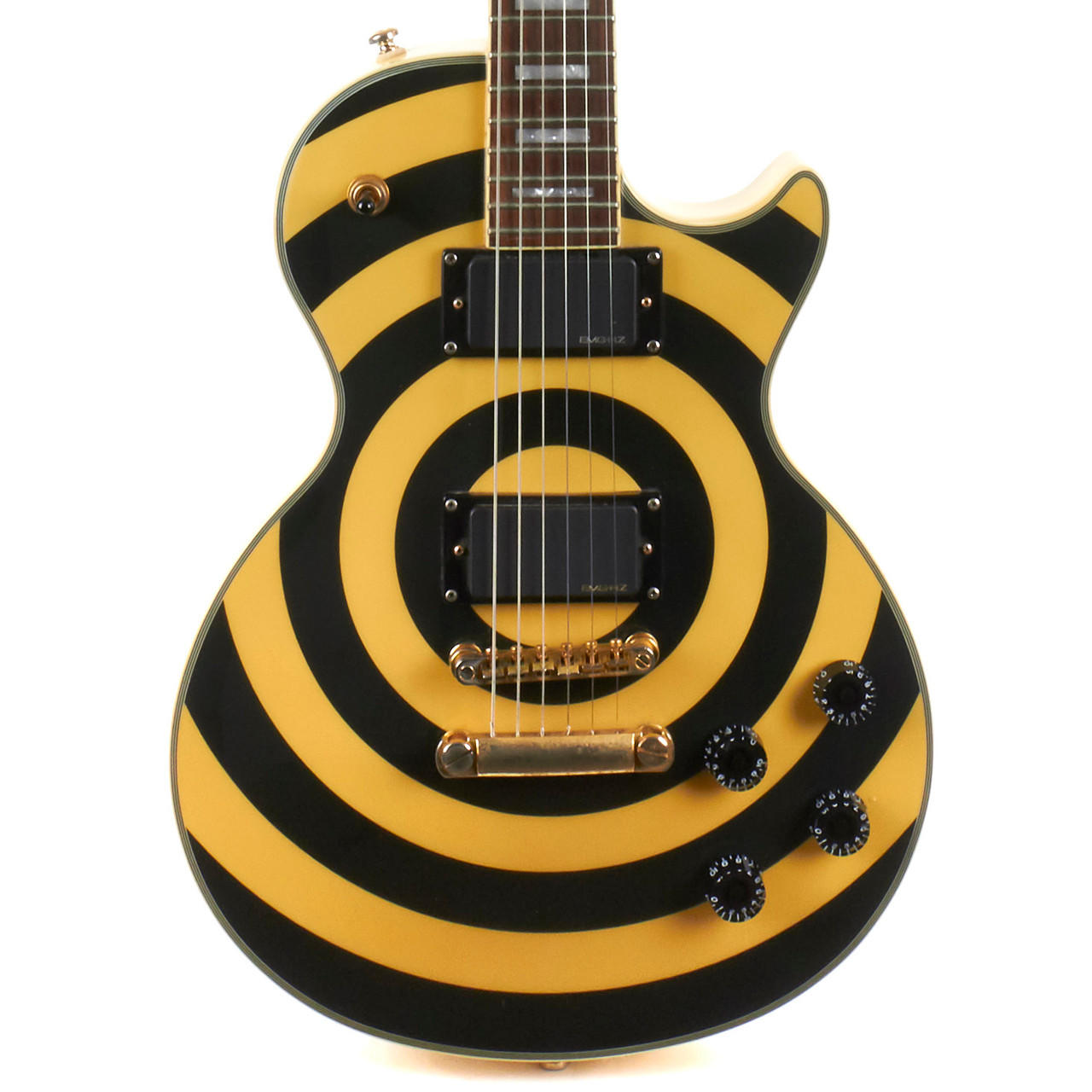 Used Epiphone Zakk Wylde Les Paul Custom Antique Ivory Bullseye