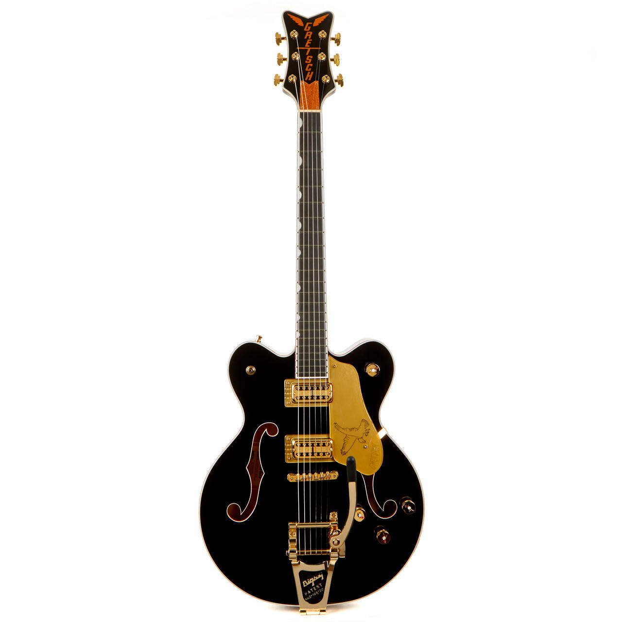 登場! Black G6636T Gretsch Falcon Block Center Cutaway Double ギター