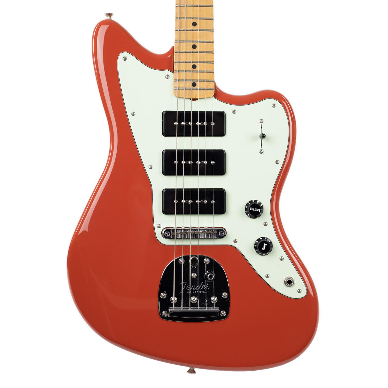 Fender Noventa Jazzmaster Maple Fiesta Red | Cream City Music