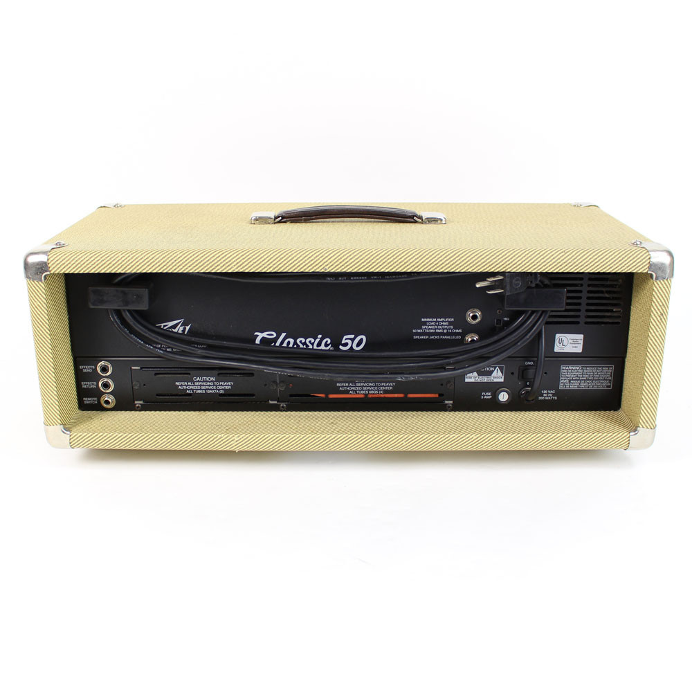 Peavey Classic 50 50W All-Tube Amp Head Tweed | Cream City Music