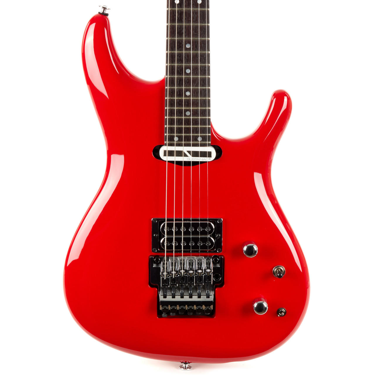 Ibanezレッド エレキギター クォーターソン・メイプル Ibanez JS2480 Joe Satriani Signature MIJ - Muscle Car Red | Cream