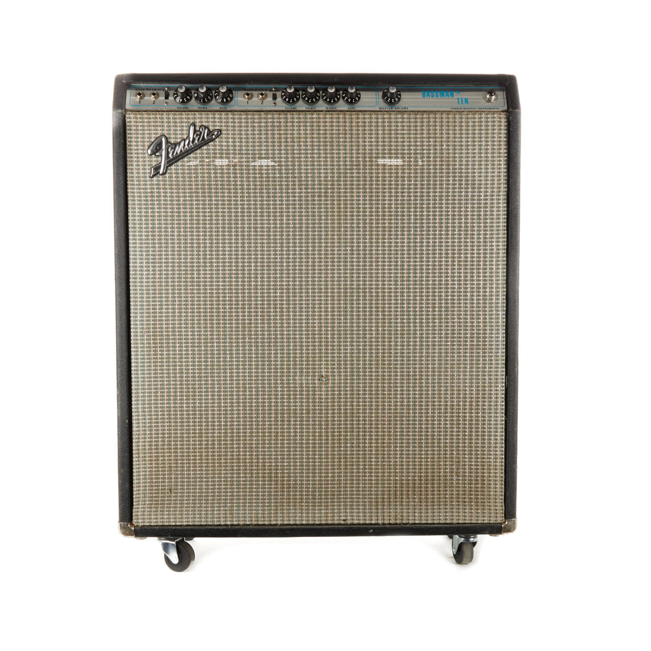 Vintage Fender Bassman Ten 50W 4x10 Tube Combo Amp - 1973 | Cream