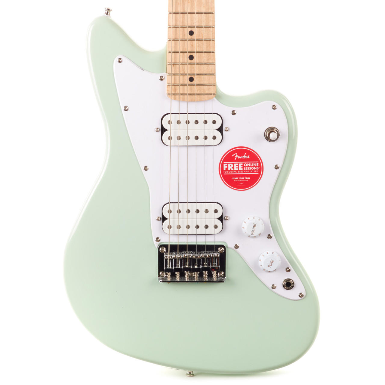 Squier Mini Jazzmaster HH Maple - Surf Green | Cream City Music