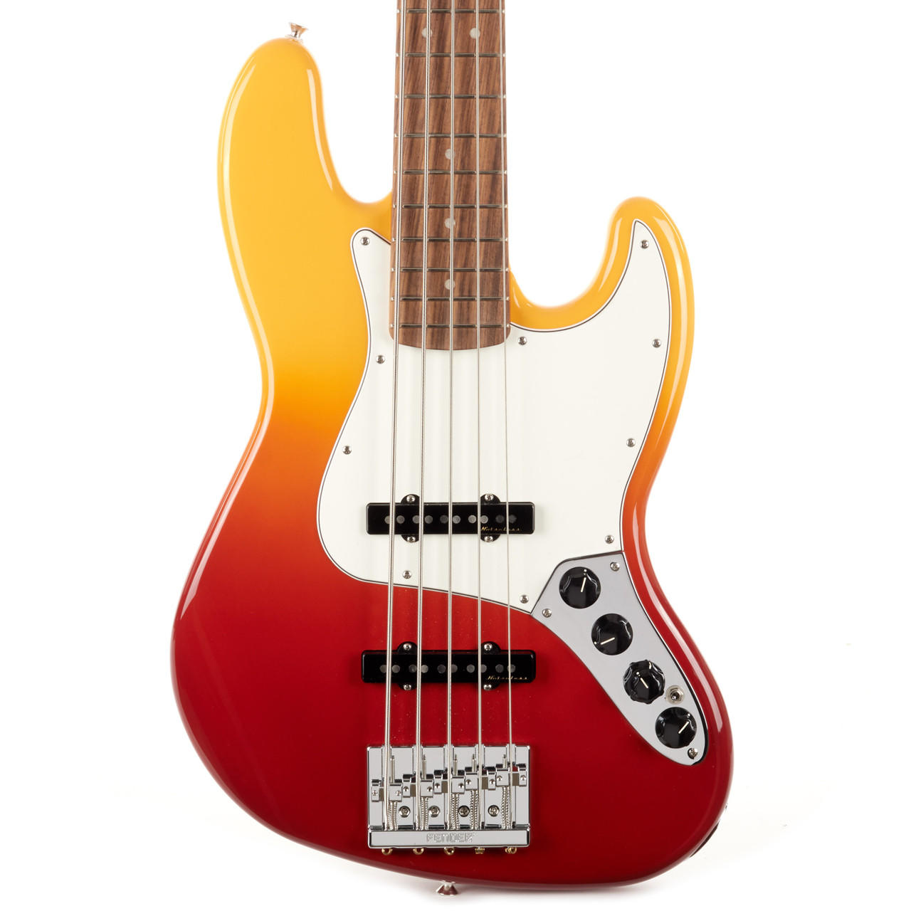 ベース Fender Player Plus Jazz Bass Pau Ferro Fender Player Plus Jazz Bass V Pau Ferro - Tequila Sunrise | Cream