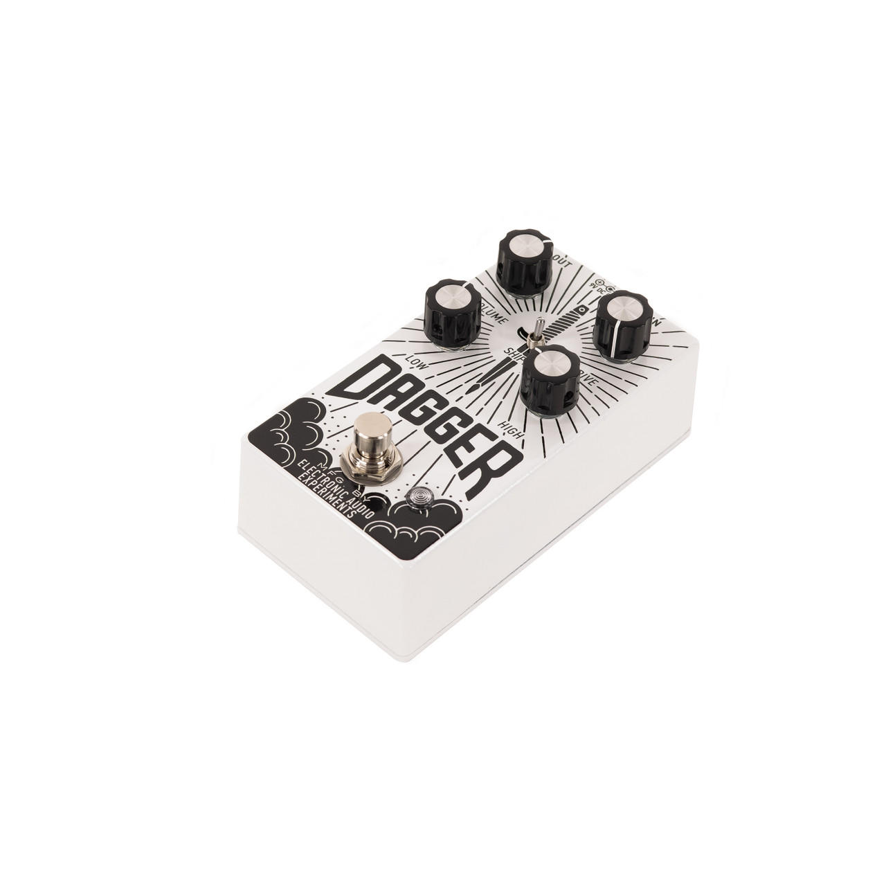 Electronic Audio Experiments Dagger Overdrive Pedal - White