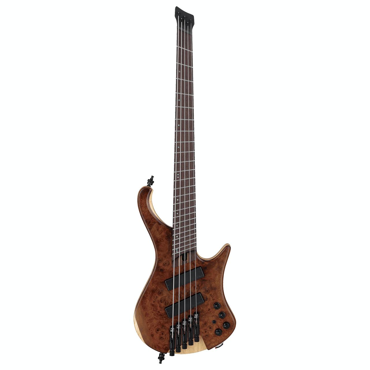 ベース Ibanez EHB1265MS Natural Mocha Low Ibanez EHB1265MS Ergonomic Headless 5 String Bass - Natural Mocha