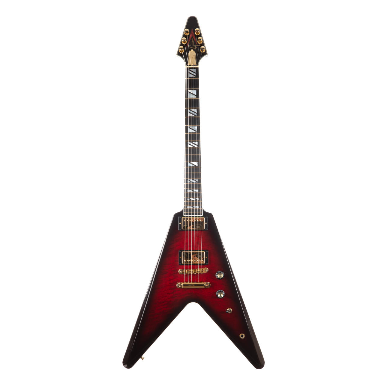 Used Gibson 50th Anniversary Flying V Brimstone Burst 2008 | Cream