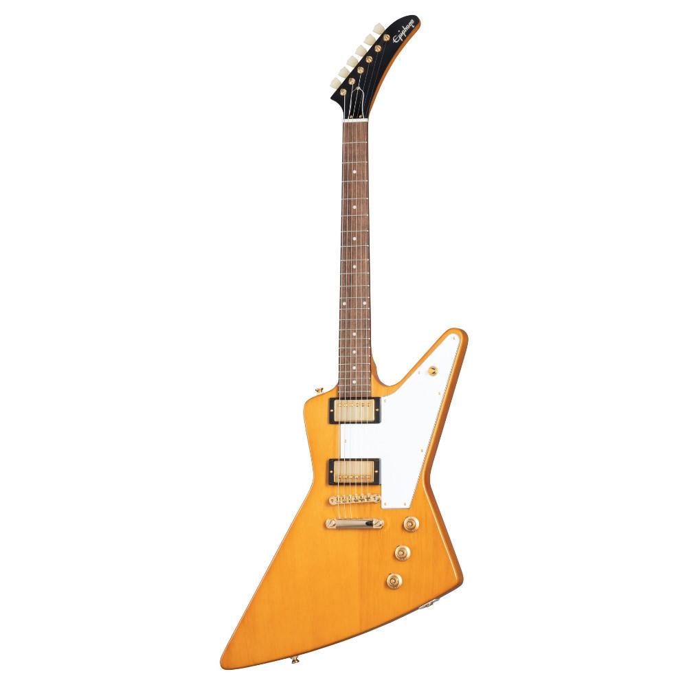 【新品】Epiphone 1958 Korina Explorer Epiphone 1958 Korina Explorer - Aged Natural | Cream City Music