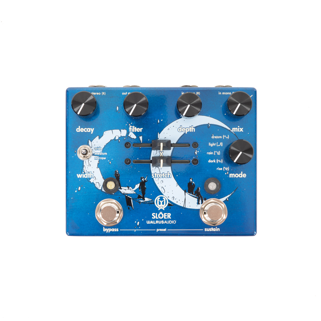 Walrus Audio SLÖER Stereo Ambient Reverb Pedal - Blue | Cream City Music