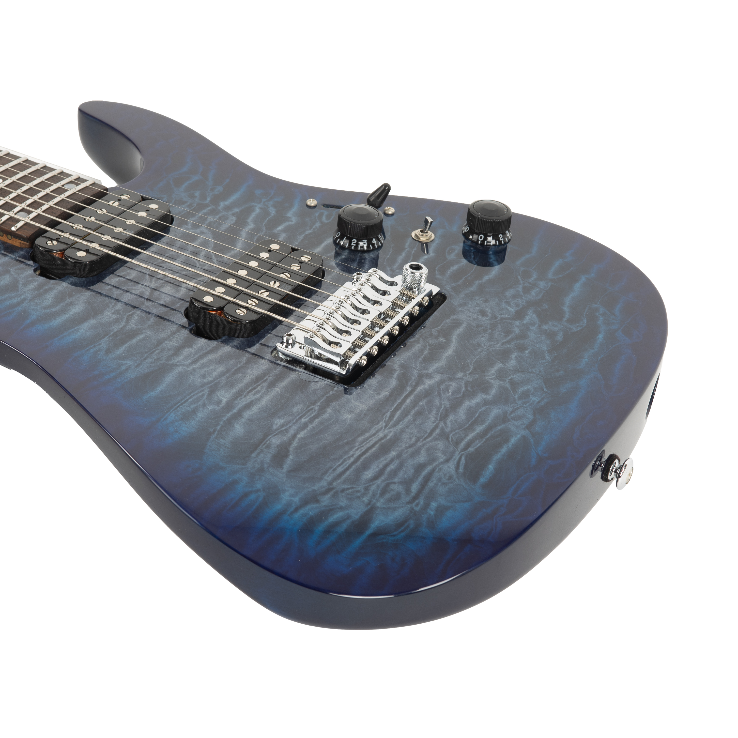 Ibanez AZ427P2QM Premium 7-String - Twilight Blue Burst | Cream