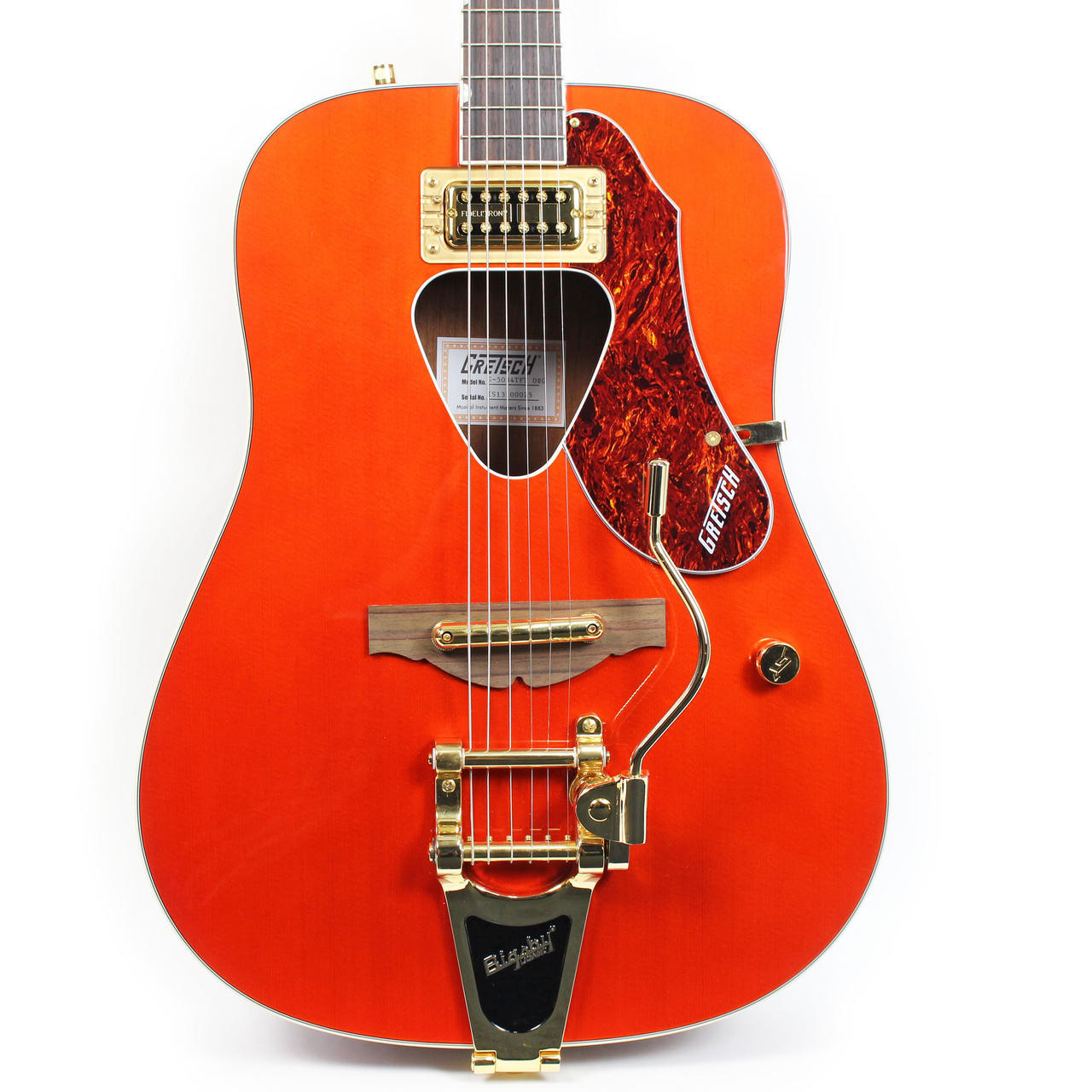 Gretsch G5034TFT Rancher Arched Top Acoustic Electric with Bigsby Savannah  Sunset