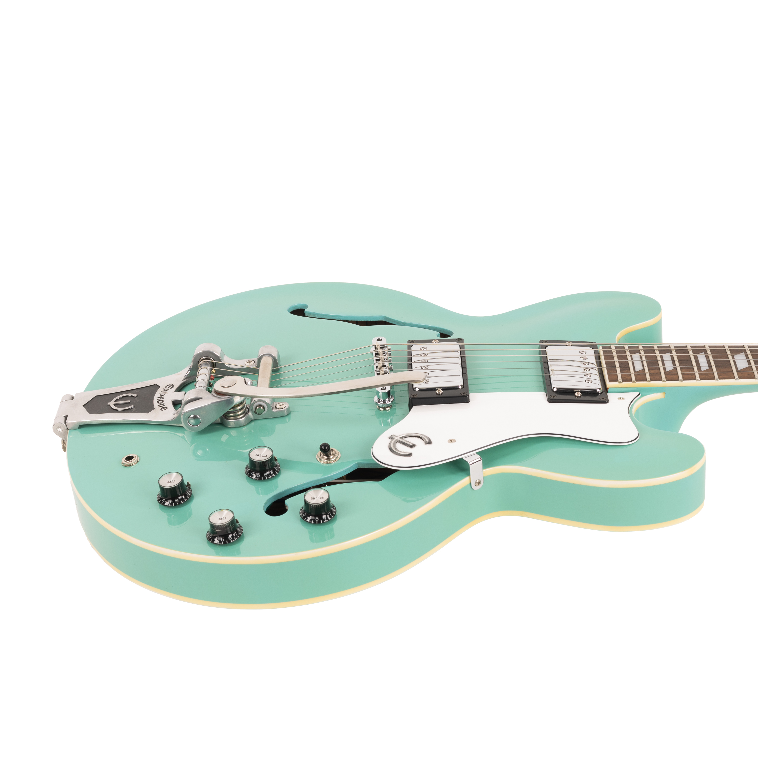 Used Epiphone Riviera-VT-TQ Turquoise 1997 | Cream City Music