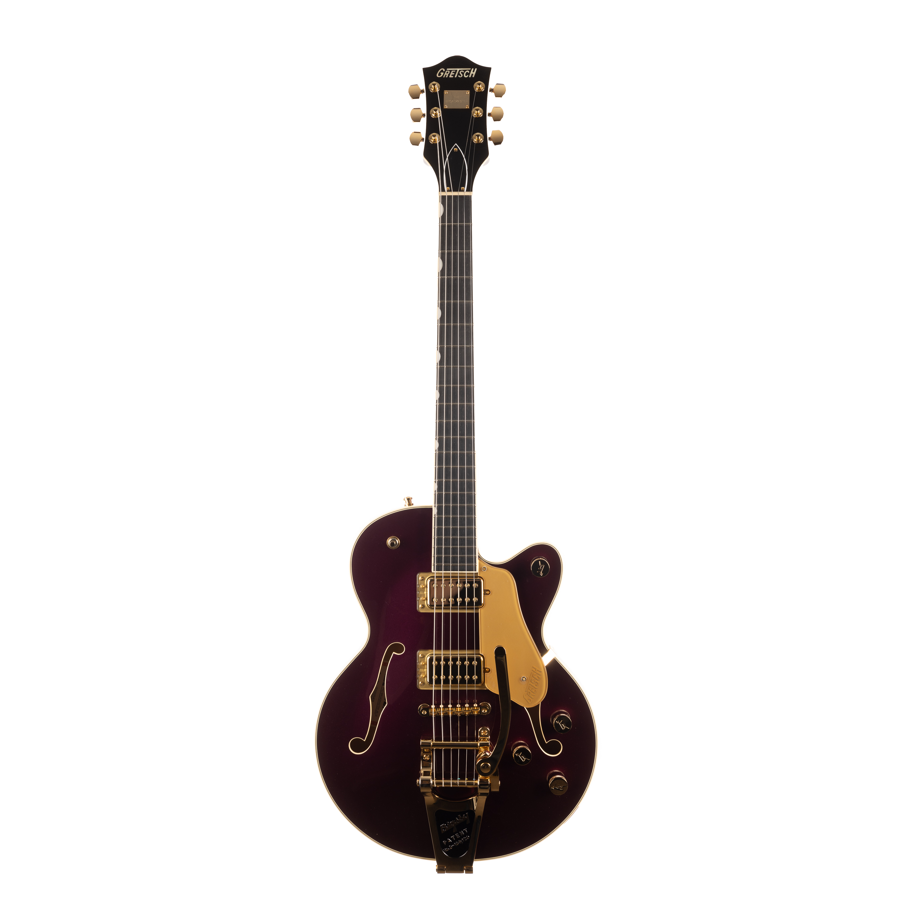 Gretsch Broadkaster Jr. LX Center Block - Blackberry | Cream City
