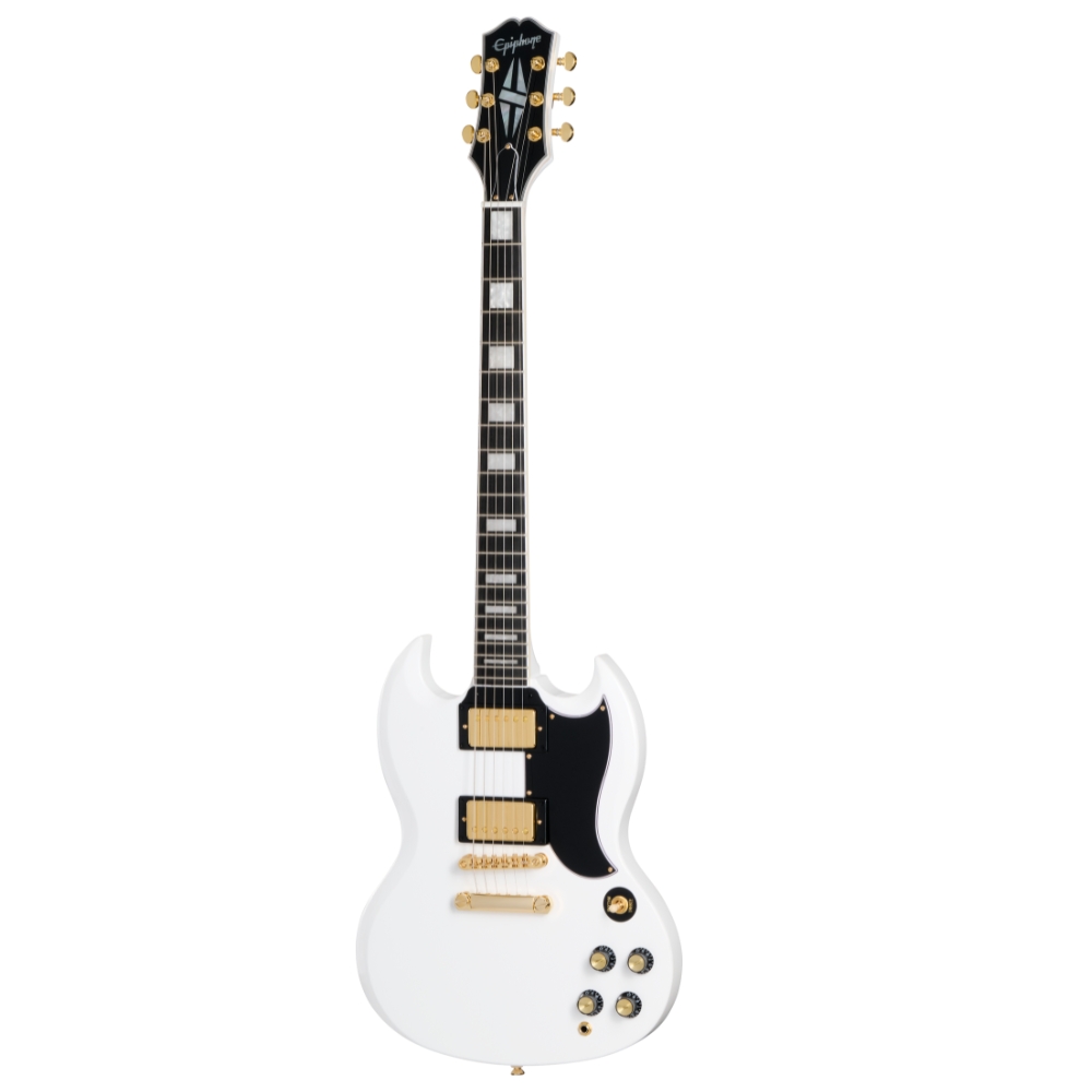 Epiphone SG ホワイト Epiphone SG with EMGs – Moze Guitars