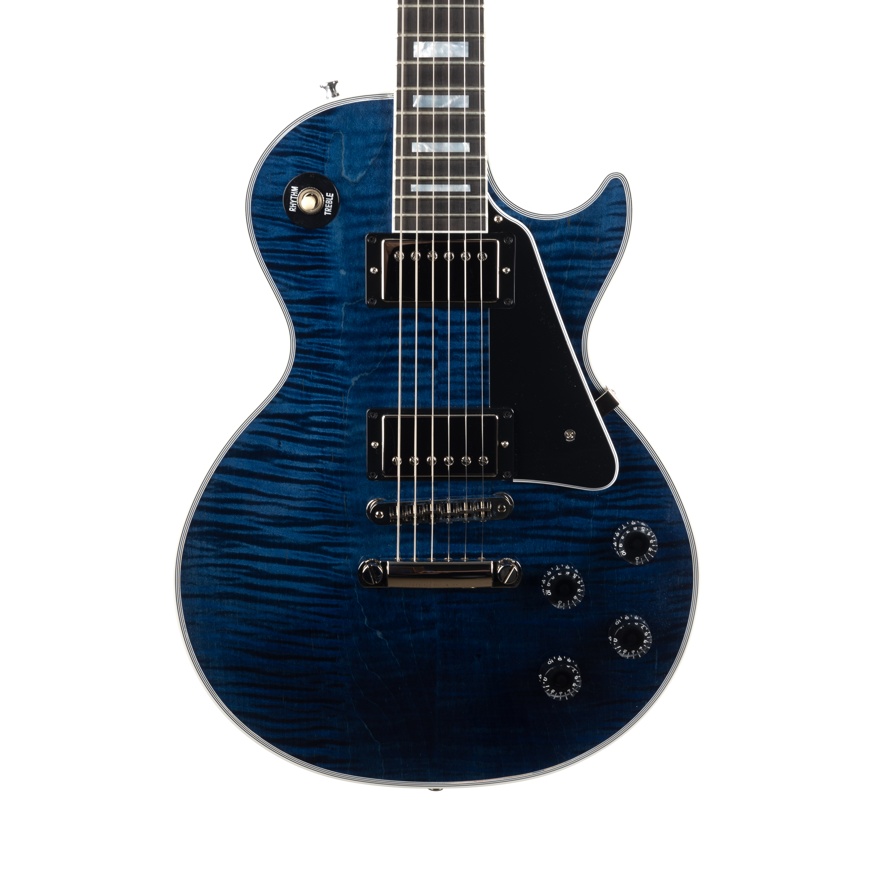 Gibson Custom Les Paul Custom Figured - Translucent Blue | Cream