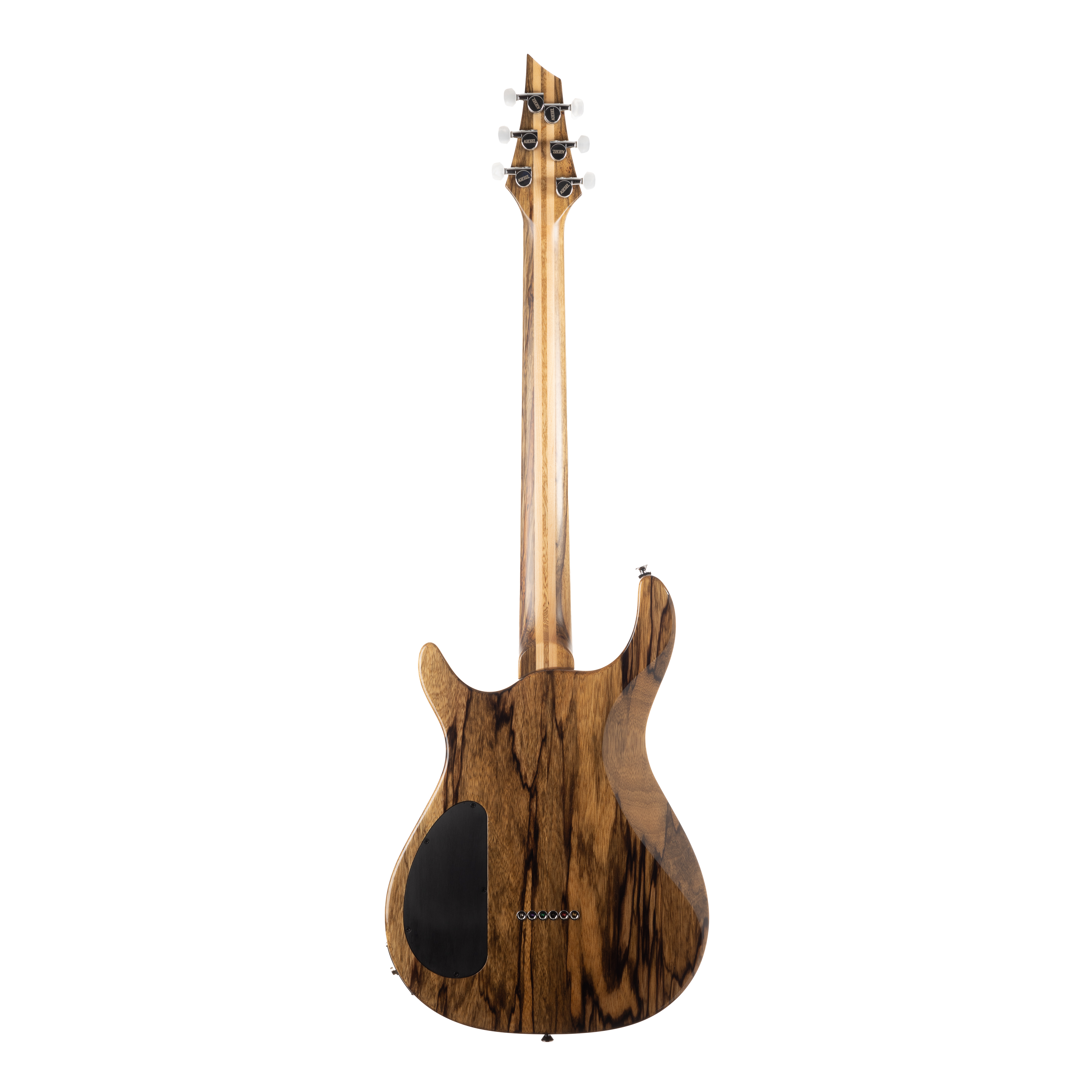 Used Kiesel CT-6 Black Limba Wood Flame Maple Sunburst