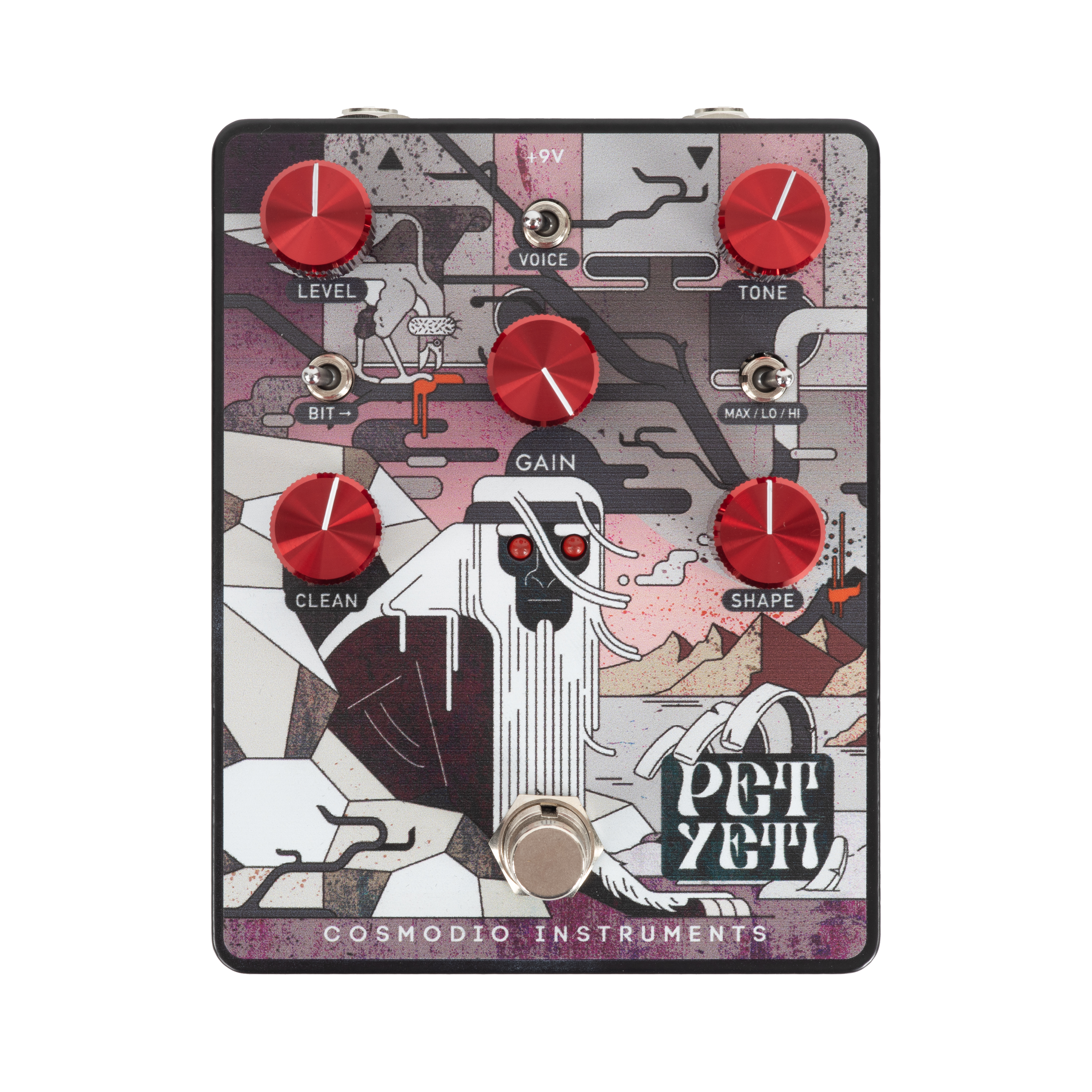 Cosmodio Pet Yeti Distortion and Fuzz Pedal - Dark | Cream City Music