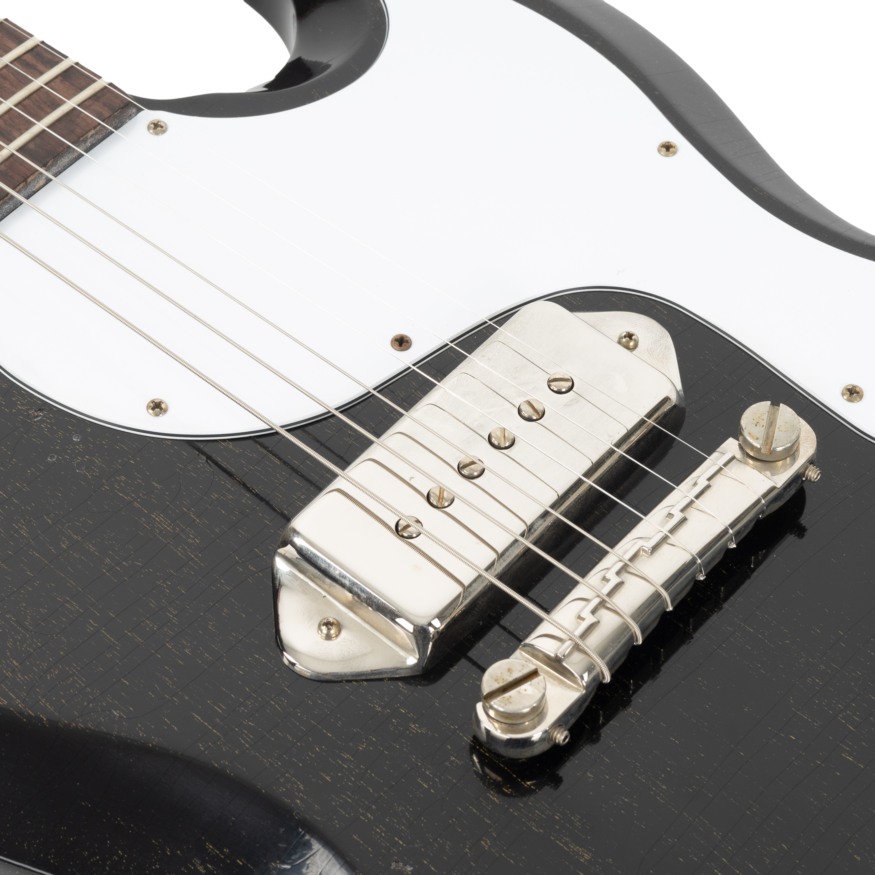 Gibson Custom Shop 1963 SG Junior Light Aged - Epiphone Silver Fox