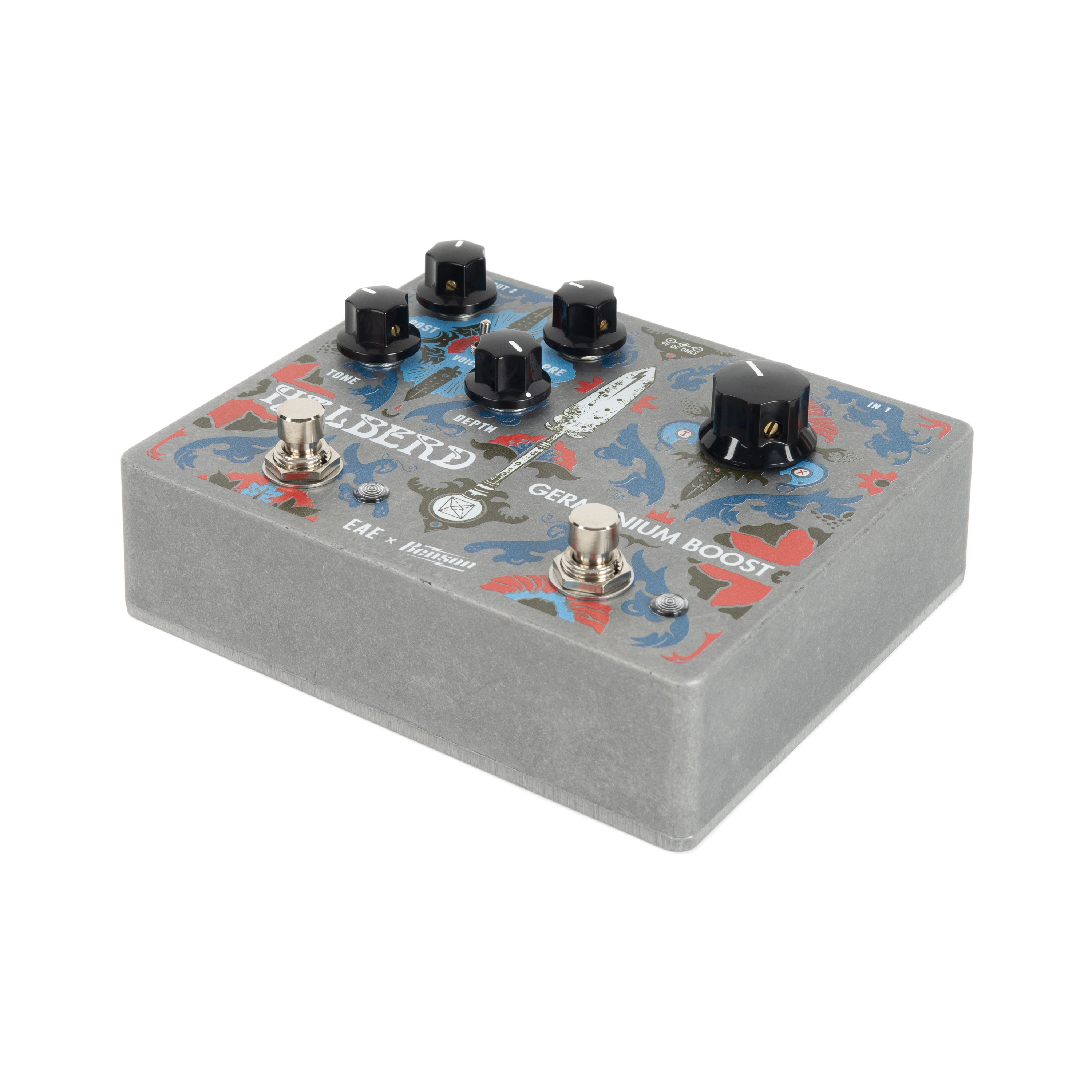 EAE EAE x Benson Halberd and Germanium Boost Pedal | Cream