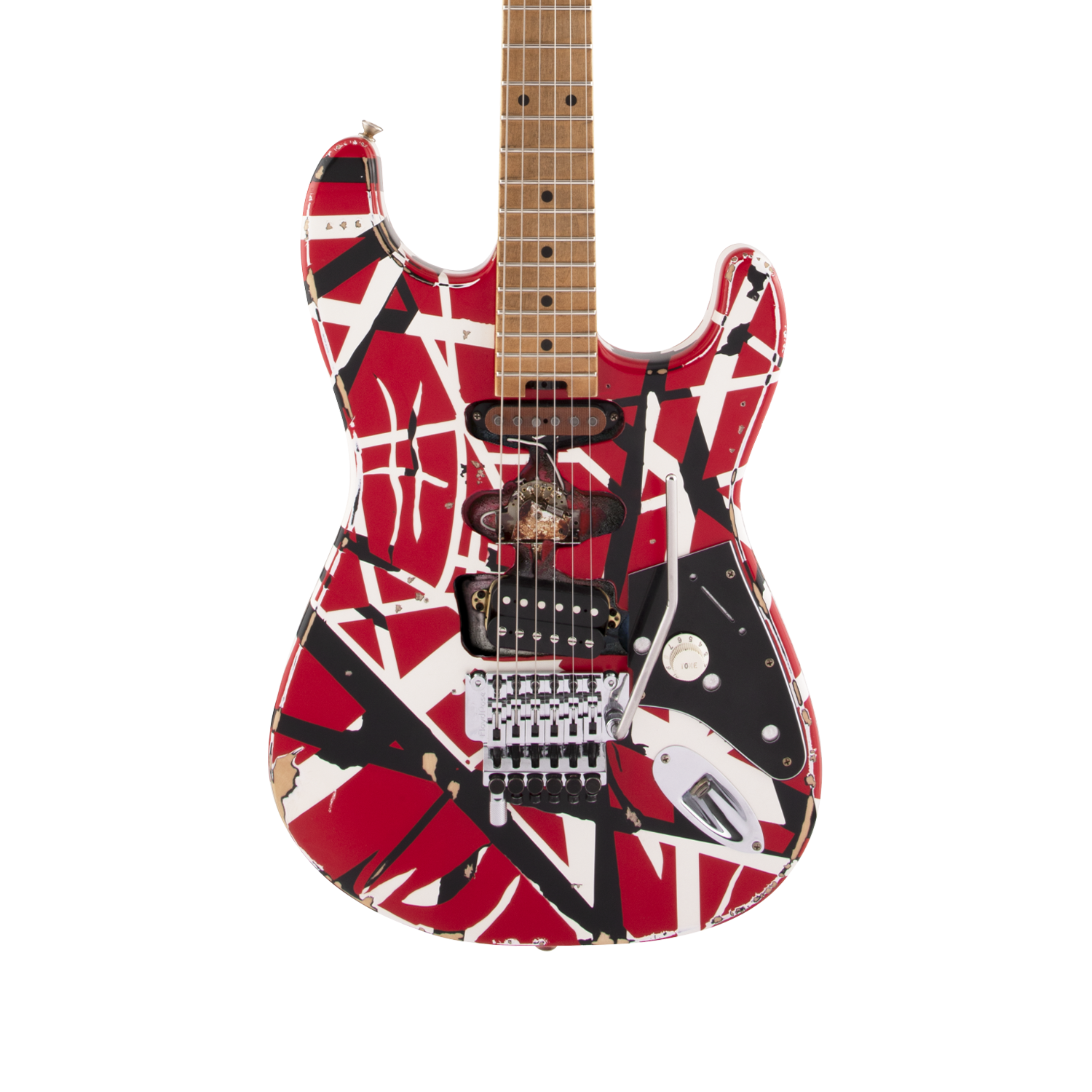 EVH Frankenstein Relic Series RED フランケン EVH Striped Series Frankenstein Frankie Maple - Red with Black