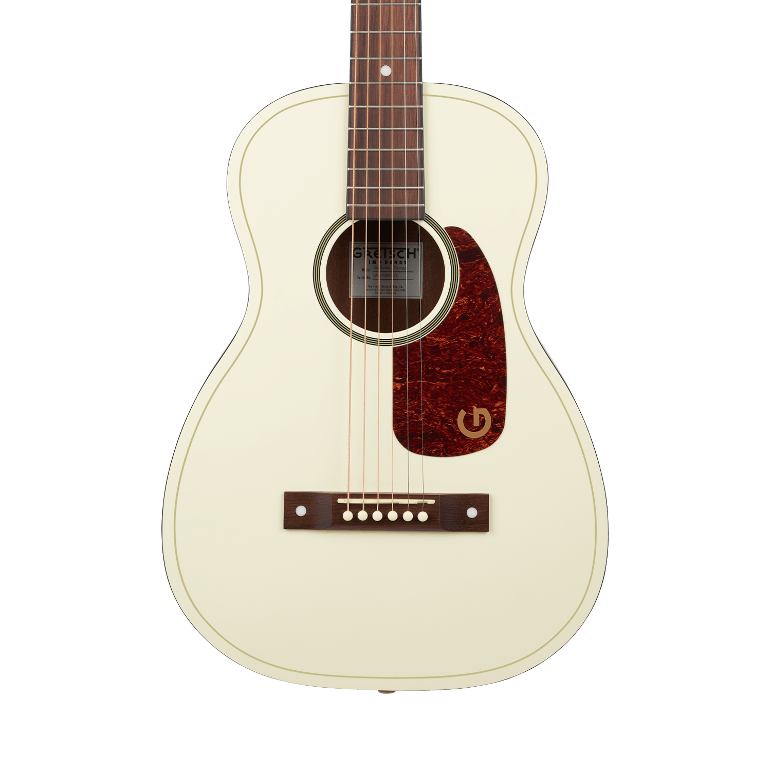 【2025限定 単板トップ】GRETSCH JIM DANDY パーラー 使用少 Gretsch Jim Dandy Parlor LTD Walnut Acoustic - Vintage White