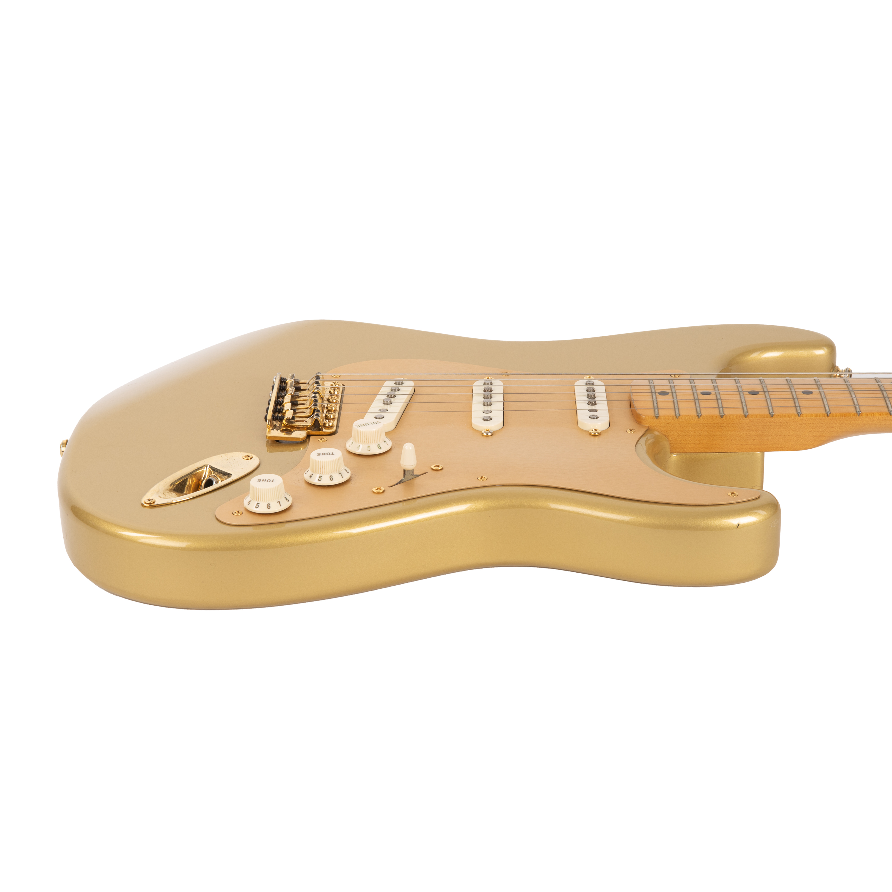 Used Fender 50th Anniversary Stratocaster Aztec Gold 2004 | Cream