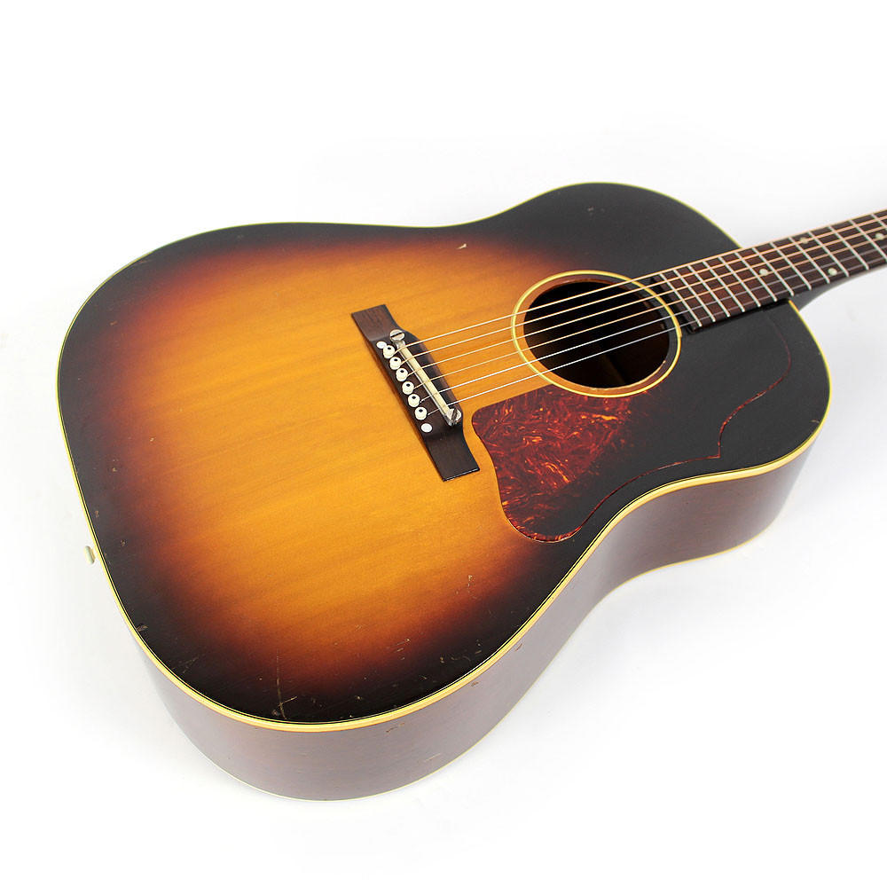 Vintage 1957 Gibson J-45 Dreadnought Acoustic Guitar Sunburst  
