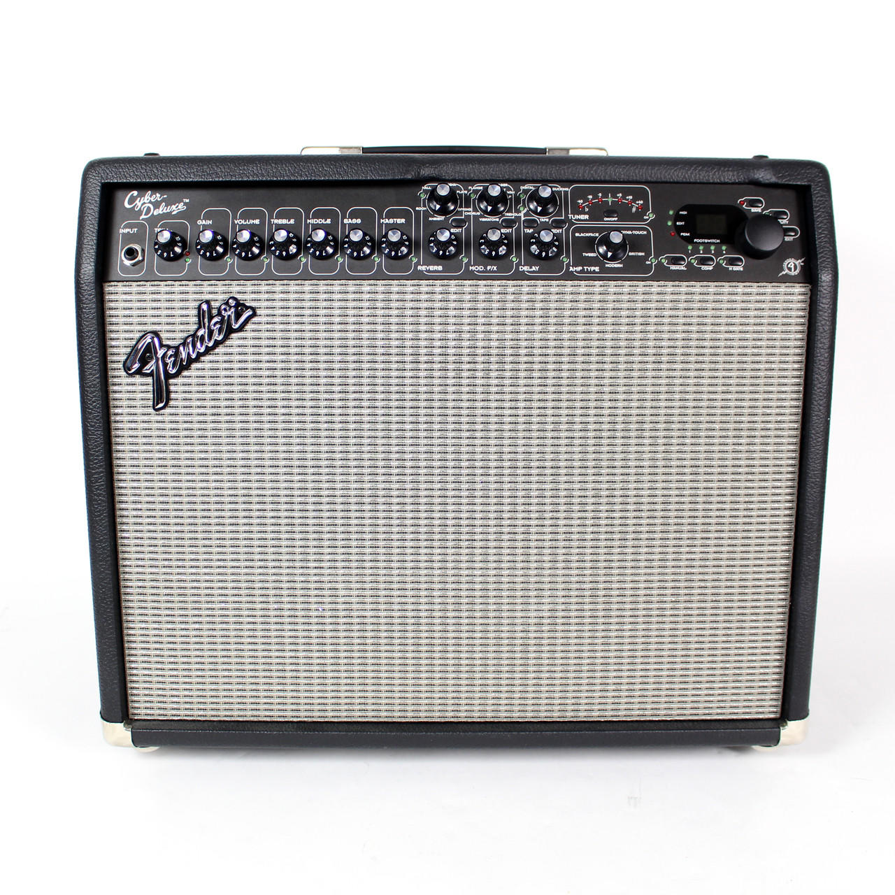 2002 Fender Cyber Deluxe 65W 1x12 Modelling Combo Amp | Cream City