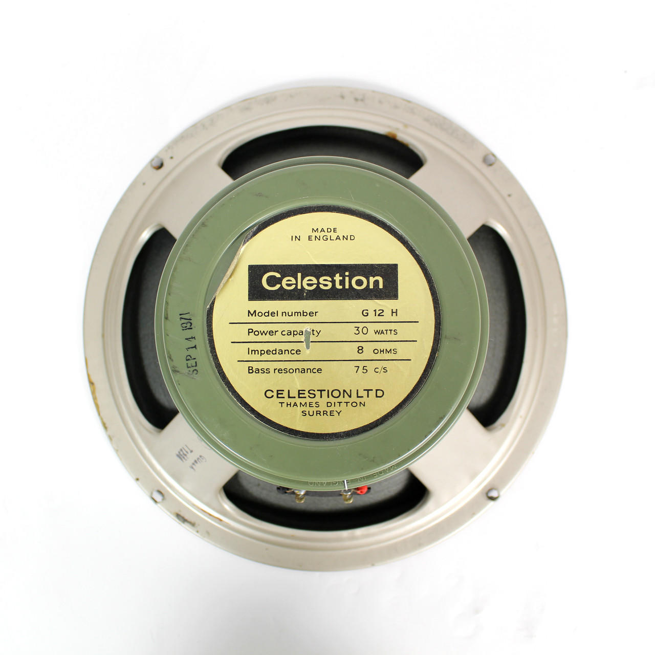 Vintage Pair 1971 Celestion G12H Greenback T1234 Pre-Rola 12