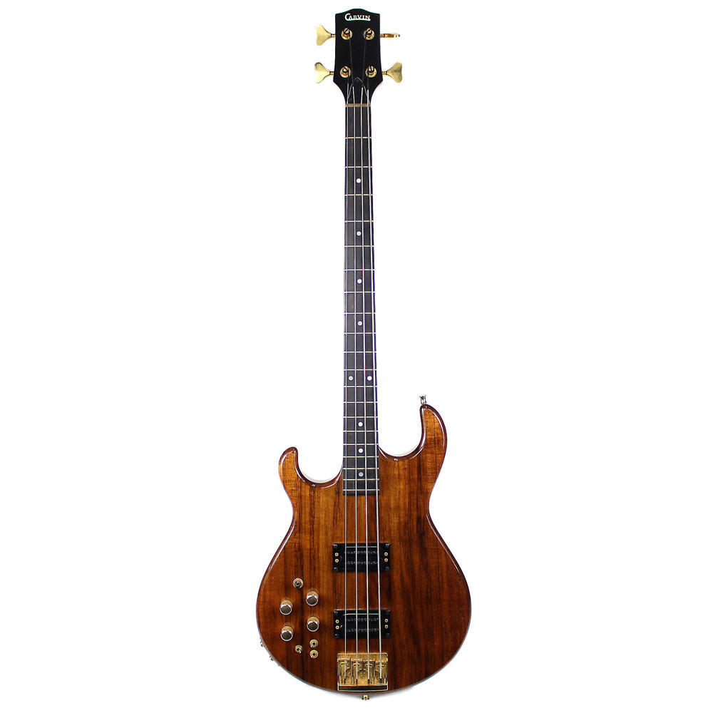 Used Carvin LB50 Left Handed Electric Bass Guitar Koa Natural