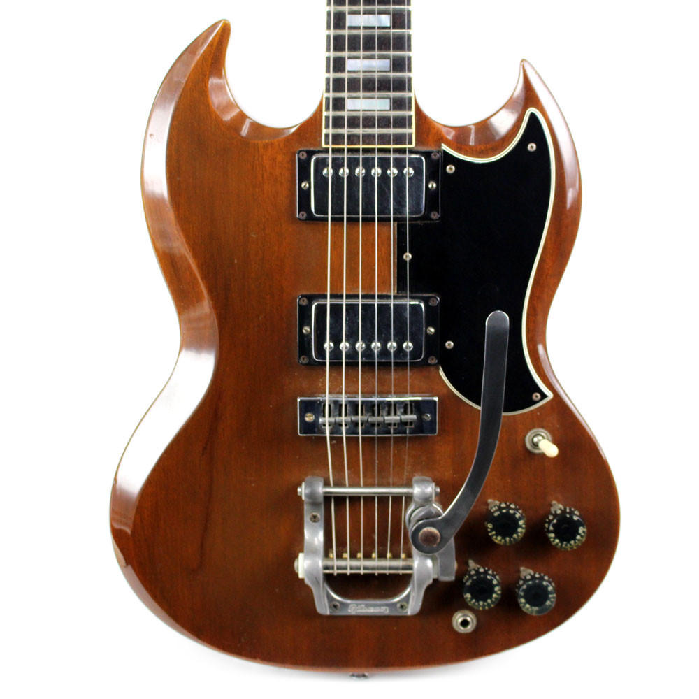 Vintage 1973 Gibson SG Standard Electric Guitar Walnut | Cream