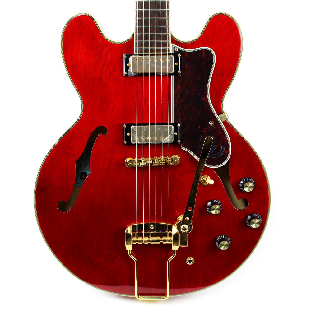 2012 Epiphone Sheraton 1962 E212TV Electric Guitar Red | Cream