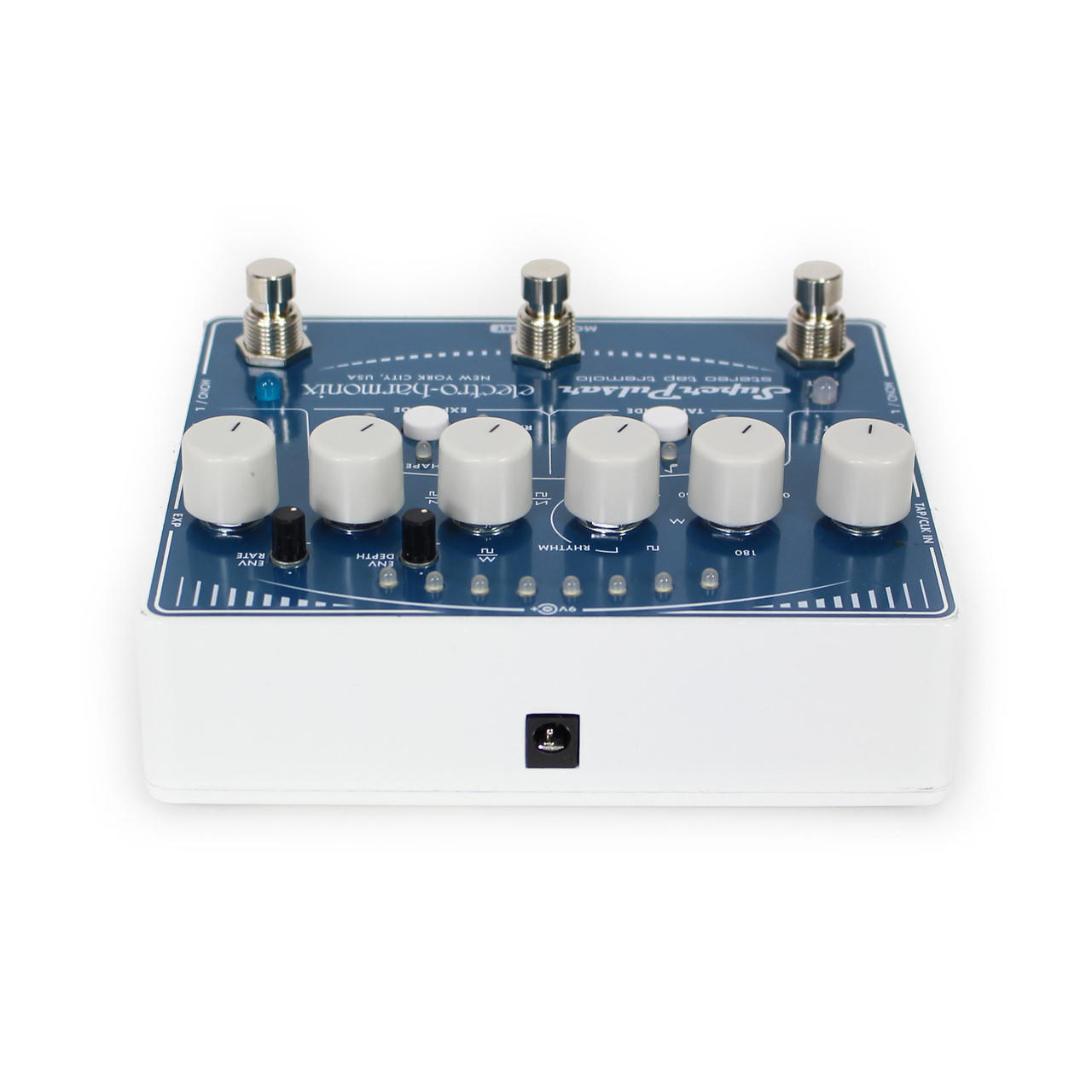 Electro-Harmonix Super Pulsar Stereo Tap Tremolo Pedal | Cream 