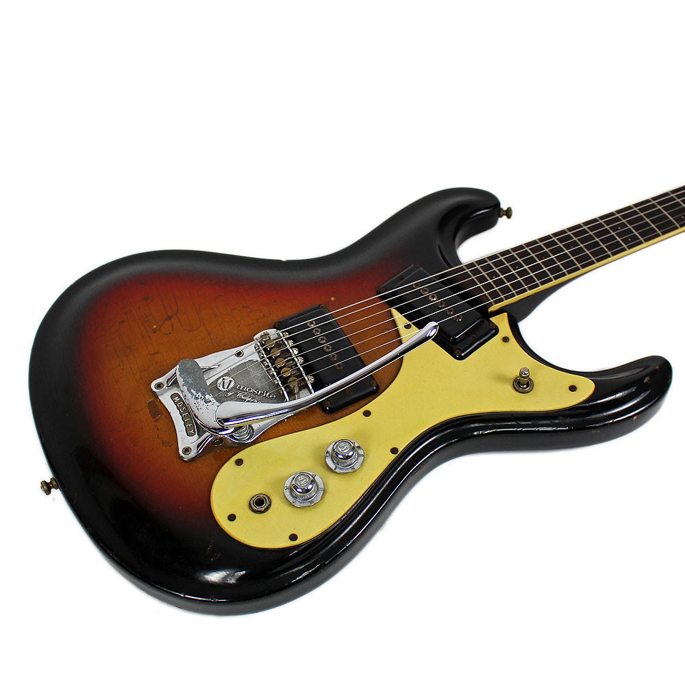 Vintage 1966 Mosrite The Ventures Model Electric Guitar Sunburst  