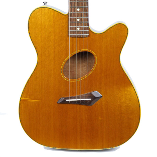 1990's Fender Telecoustic Acoustic Electric Guitar Natural Finish Made