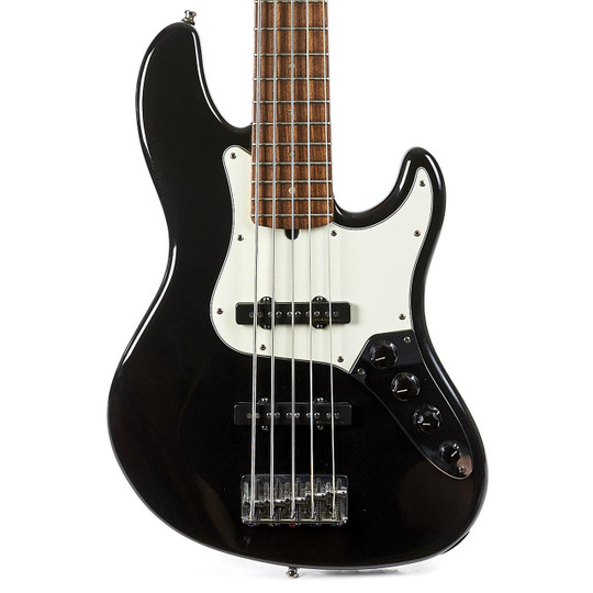 Used Fender American Deluxe 5-String Jazz Bass Black 1999 | Cream