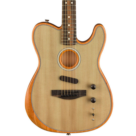 Fender American Acoustasonic Telecaster - Sonic Grey | Cream City