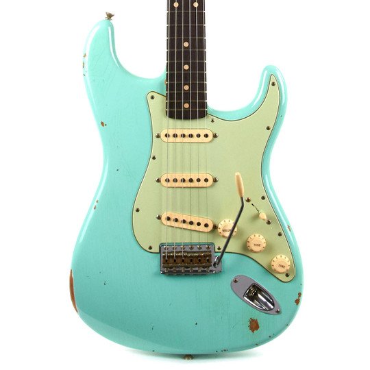 ★SurfGreen Relic Multilayer Stratocaster Fender Custom Shop Custom Deluxe HSS Stratocaster Relic Aged Surf
