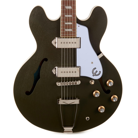 Epiphone Casino Worn Hollowbody - Worn Olive Drab | Cream
