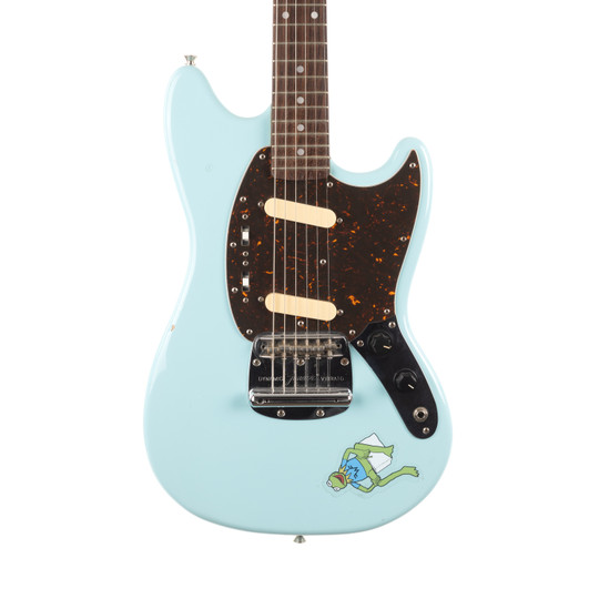 Used Fender MG-69 Mustang Reissue MIJ Sonic Blue | Cream City Music