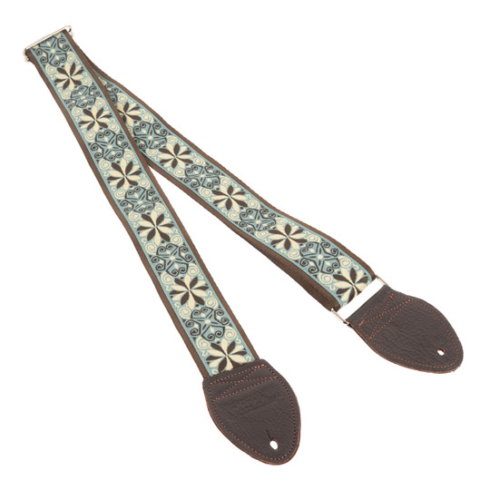 Souldier 2" Guitar Strap "Dresden Star" Seafoam Cream City Music