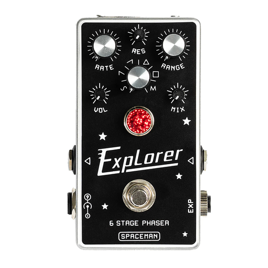 Spaceman Cadet Series Explorer 6 Stage Phaser Pedal | Cream City Music Spaceman Cadet Series Explorer 6 Stage Phaser Pedal | Cream City Music