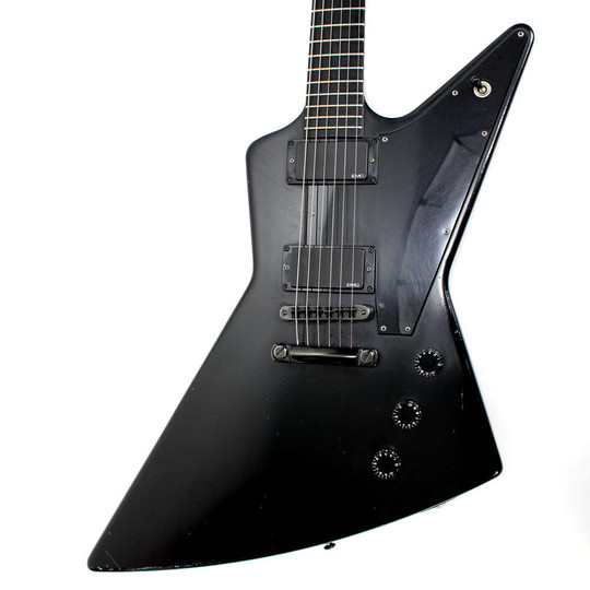 2000 Gibson Gothic Explorer Electric Guitar in Black Finish | Cream