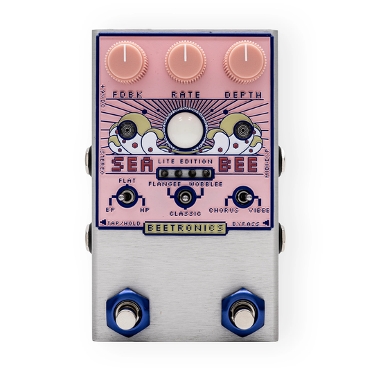 Beetronics Seabee Lite Analog Chorus Pedal - Pink - Cream City Music