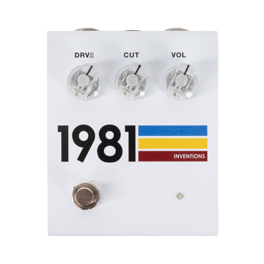 1981 Inventions DRV2 Distortion Pedal in White No3 - Cream City Music
