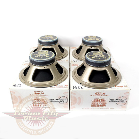 Four 2003 UK-Made Celestion Vintage 30 60W Guitar Speakers