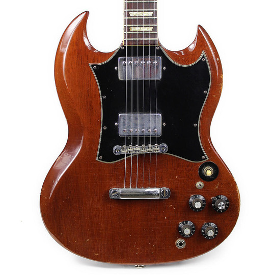 Vintage 1969 Gibson SG Standard Electric Guitar Walnut | Cream