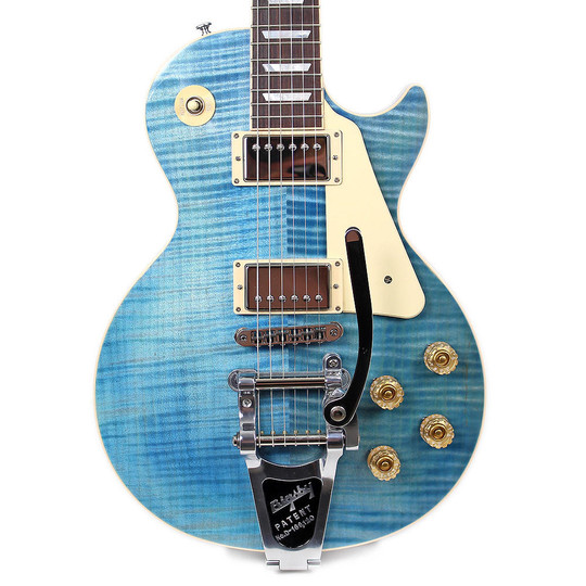 2015 Gibson Les Paul Traditional Electric Guitar Ocean Blue | Cream ...